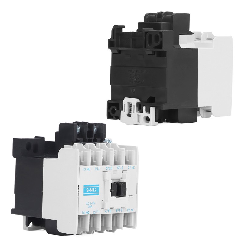 AC Contactor High Sensitivity Industrial Electric Magnetic 20A 3 Pole
