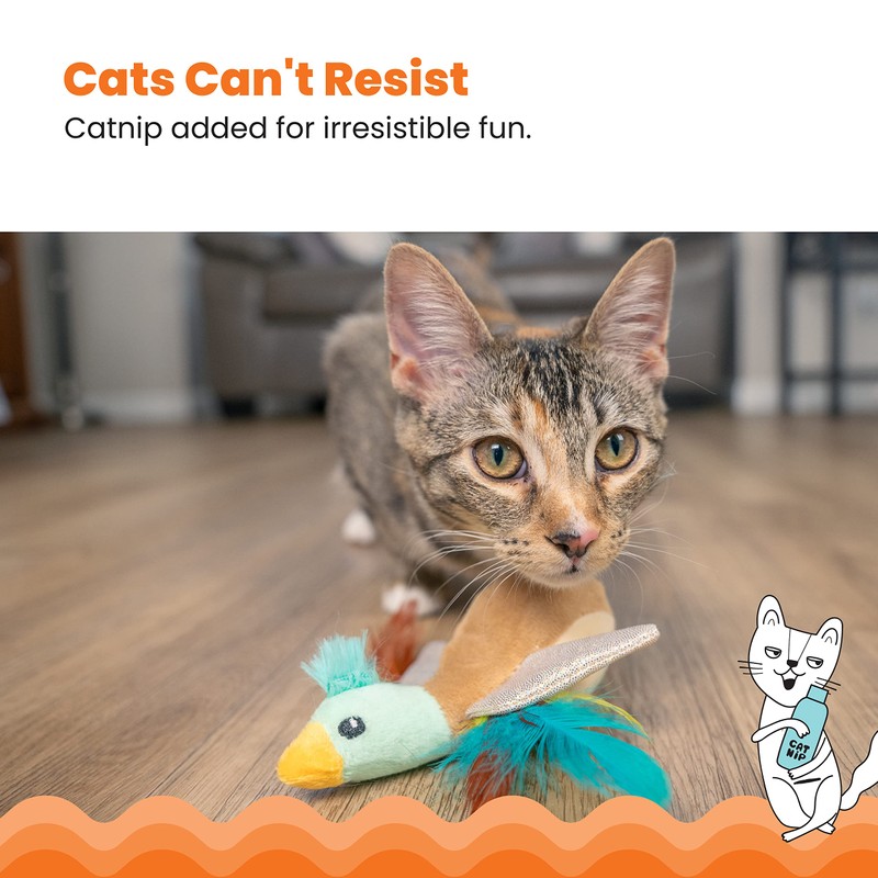 Catstages Flapperz Duck Plush Interactive Catnip Cat Toy