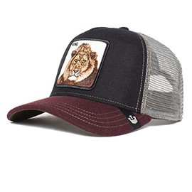 Goorin Bros. Circwool of Life King Black Red Adjustable Trucker Cap - One-Size