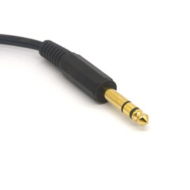 Tomost 6.35 to 3.5mm Cable Splitter, 1/4" TRS Stereo Jack Male to Dual 1/8"(Mini) Female Y Adapter Cord (20cm)