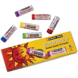 Sakura XCJP12 12-Piece Cray-Pas Chubbies Junior Artist Assorted Color Oil Pastel Set