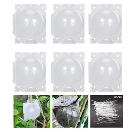 HAIZHINA Air Layering pods, Reusable Plant Rooting Device Plant Rooting Grow Box High Pressure Propagation Ball Grafting Device Botany Root Controller Garden Plant Rooter Box (3.1″×6PCS), Transparent