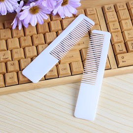 Cellitem Partners Comb 10pcs Portable Hair Comb White Cut Straight Comb Gentleman's Comb