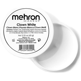 Clown White 2.25 Oz Premium Quality Makeup
