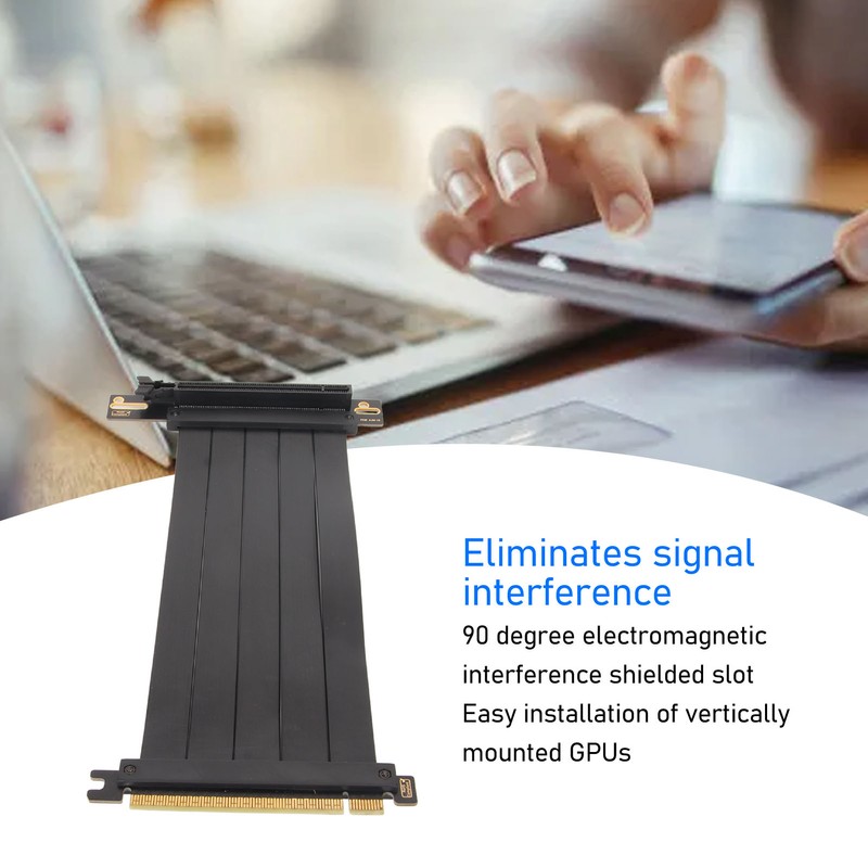 PCIE 4.0 X16 Riser Cable High Speed Flexible Extender Card