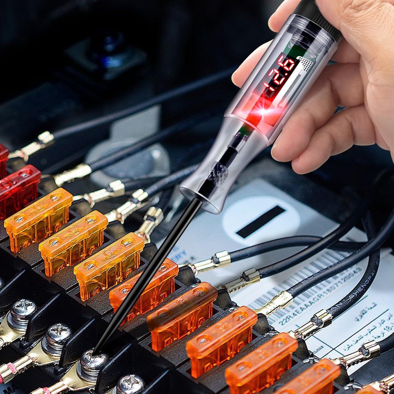 WINAMOO Automotive Test Light 5-90V Digital LED Circuit Tester with