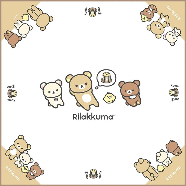 San-X Rilakkuma Lunch Market Lunch Napkin Wrinkle Resistant CH43901