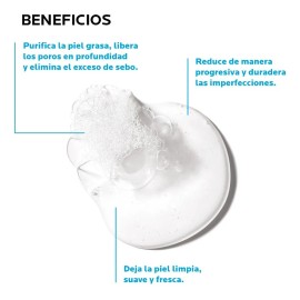 Gel Microexfoliante La Roche Posay Effaclar Piel Grasa 400ml de Día y Noche