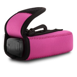 MegaGear MG753 Canon PowerShot SX620 HS, IXUS 180, IXUS 185, IXUS 360 HS, IXUS 190 is, IXUS 170 is, SX610 HS Ultra Light Neoprene Camera Case - Hot Pink