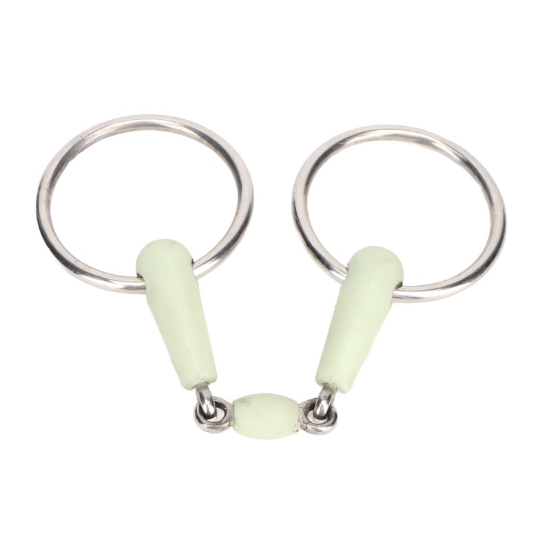 Horse Mouth Bit Stainless Steel Ring Middle Rubber Apple Flavour