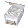 ArtBin Semi Satchel with Accessory Trays Storage Container, Clear