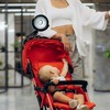 Comfort Zone Portable Stroller Fan, 3 Speed Rechargeable Battery Clip