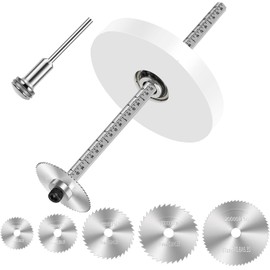 Inside Pipe Cutter for PVC Pipe Cutter Tool with 7" Scale Adjustable Depth Gauge Guide, 5pcs Saw Tooth Blades with 0.315 Hex Key Shaft, Plumbing Internal Plastic Pipe Cutter Set