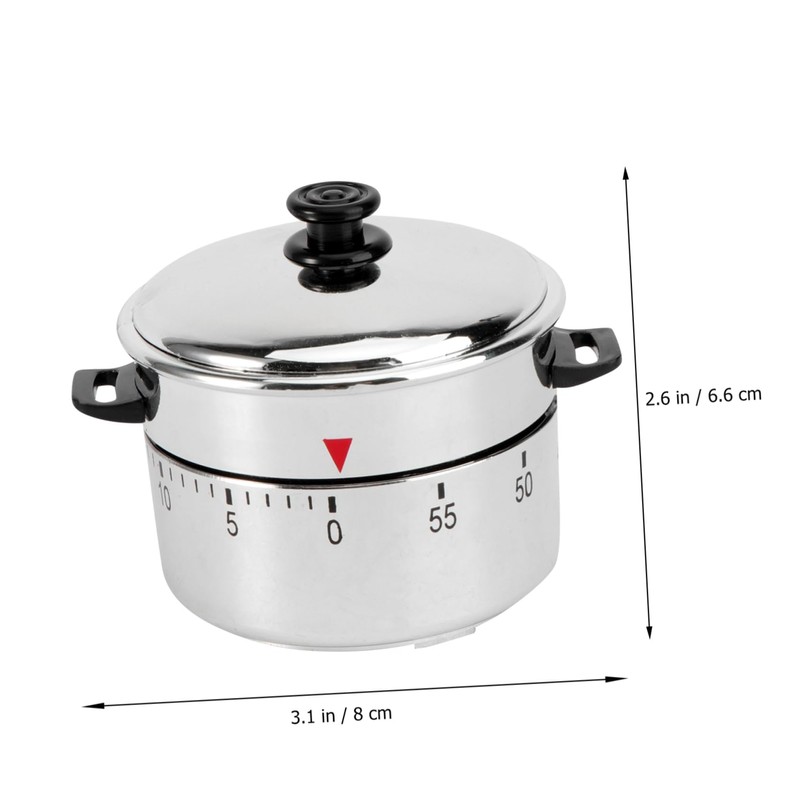Alipis 2 Pcs Kitchen Timer Pot Shaped Countdown Timer Reminder