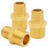 Uenede 3PCS Brass Reducer Adapter, 1/8" NPT Male to 1/4"