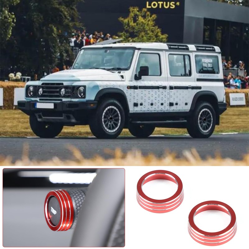 PIUGILH Headlight Switch Button Ring Cover Suitable for INEOS Grenadier