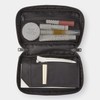 MUJI 02869175 Nylon Book Shaped Pouch, Black, Approx. 4.7 x