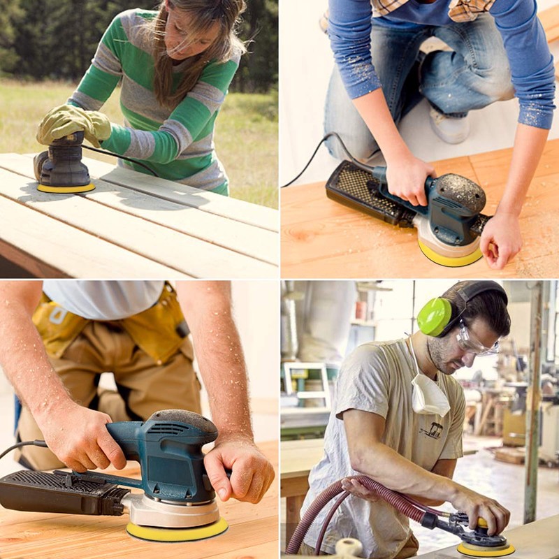 5 Inch 8 Hole Hook and Loop Replacement Pad for