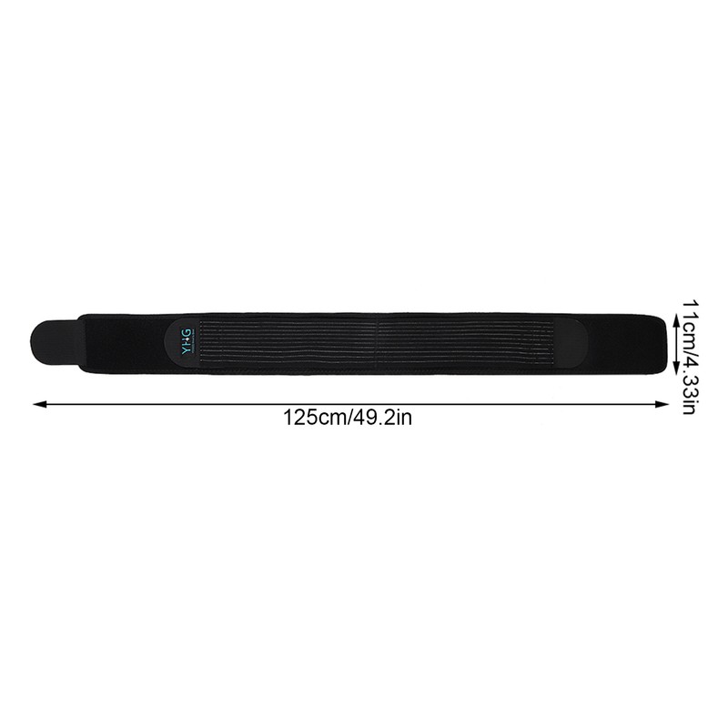 Breathable Adjustable Sacroiliac Lumbar Support Belt Black M