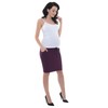 Purpless Maternity Pregnancy Midi Skirt with Bump Support Waistband Office