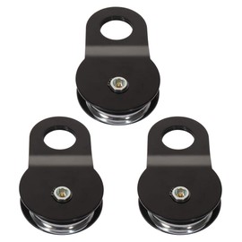 OCPTY 3 pcs Snatch Block 20000 lbs Heavy Duty Block Pulley Hoist Self Recovery Accessory