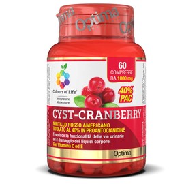 Cyst Cranberry - Cranberry-Fruchtzusatz - für die Funktionalität der Harnwege und die Flüssigkeitsdrainage - glutenfrei und vegan, 60 Tabletten