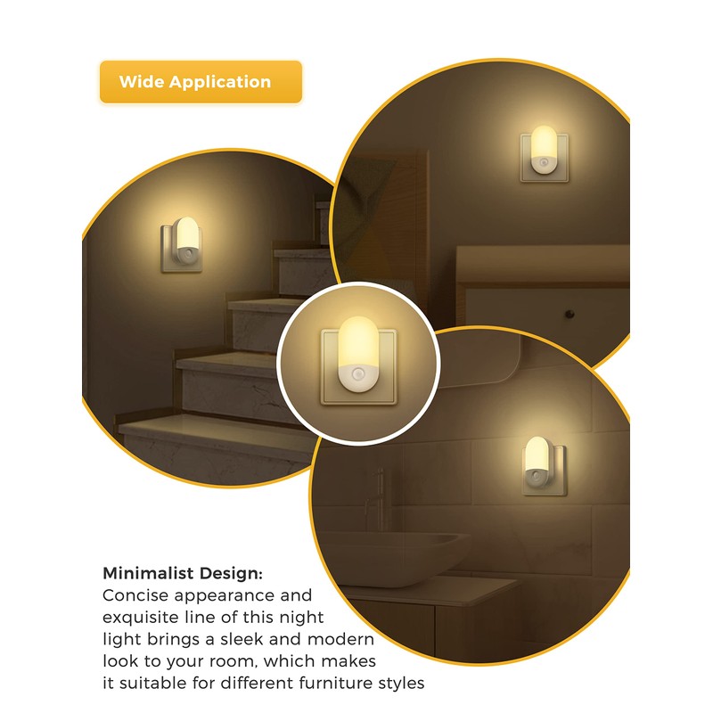 LOHAS-LED Night Light Socket, [Pack of 2] LED Night Light