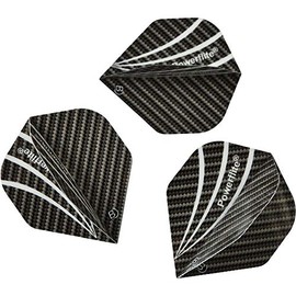 Bull's Powerflite Standard A-Shape Flights - Grey, One Size