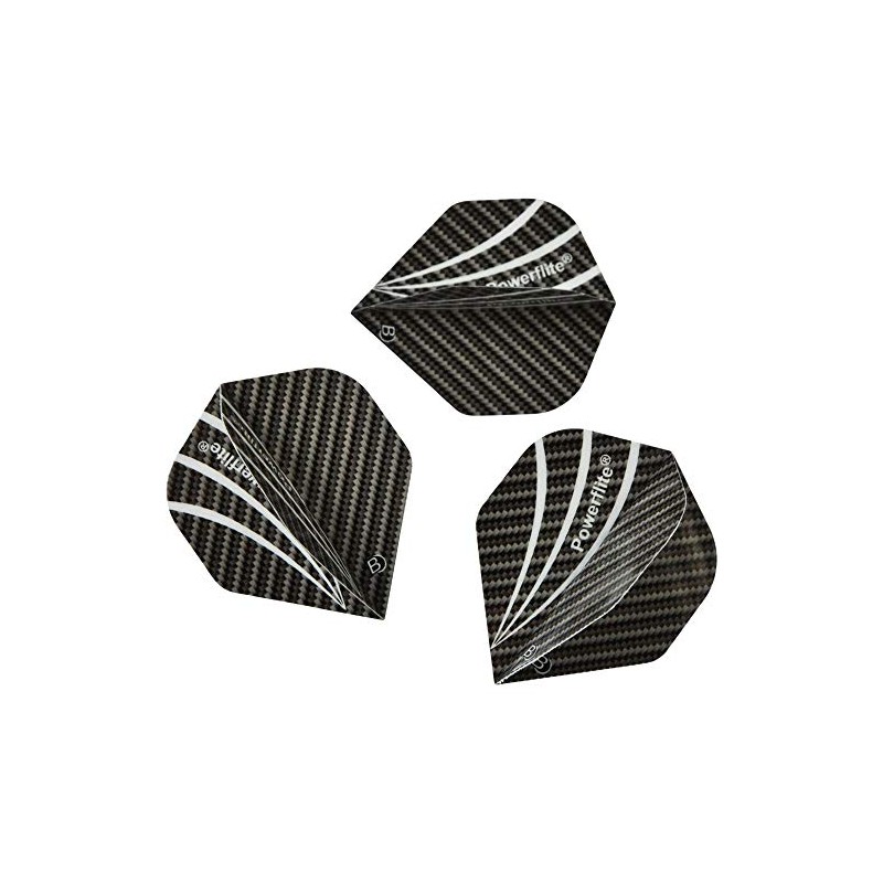 Bull's Powerflite Standard A-Shape Flights - Grey, One Size