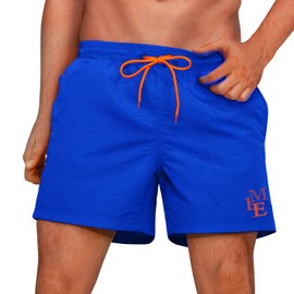 Hill & Sea Men's Swim Trunks Quick Dry Beach Swimming Board Shorts Bathing Suits with Mesh Lining and Pockets(Royal Blue,L)