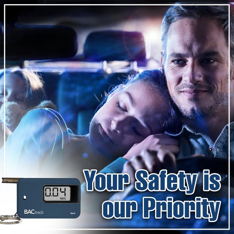 BACtrack Go Gen2 Breathalyzer Keychain Portable Breath Alcohol Tester Keyring