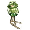 Inge-Glas Christmas Tree Decoration with Star Crown, Hand-Painted and Mouth-Blown,