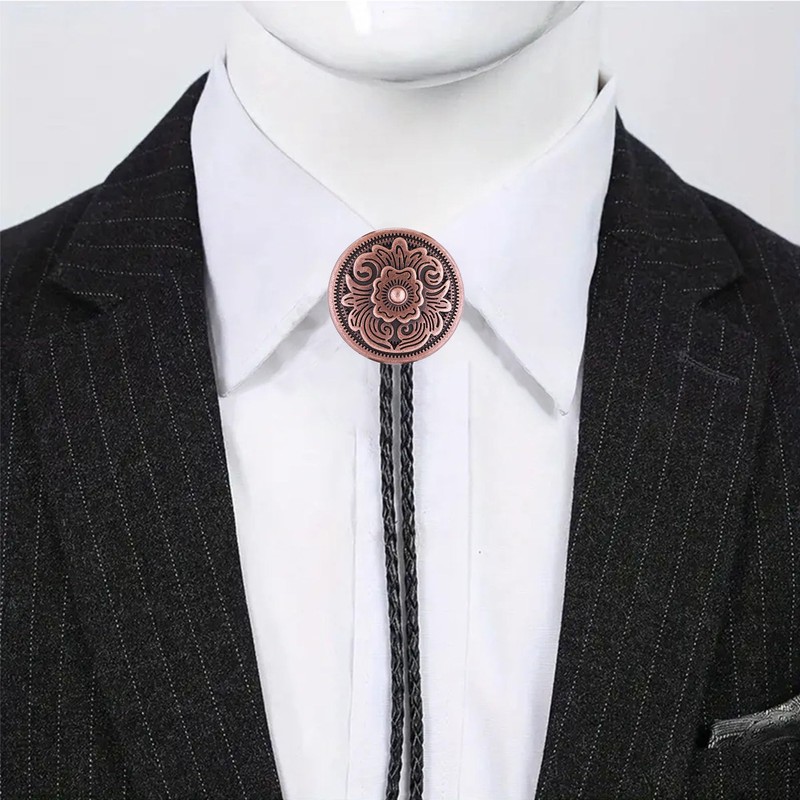 GelConnie Floral Bolo Tie for Men Womens Bolo Tie Necklace