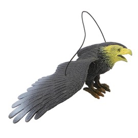 SUPVOX Decoy,lifelike Flying Hawk Decoy Plastic Bird Deterrent with Hanging Eagle Fake Scarer Control Cat Bird for Garden Decoration