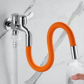 Free Rotating Bathroom Faucet Extension Hose 20cm Faucet Connection Extension Line Connector connecting rod
