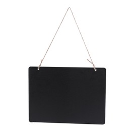 Pure Seek Chalkboard Chalkboard Wall Hanging Stylish Double Sided Black Board Menu Board Display with Hanging String Mini Chalkboard for Memo