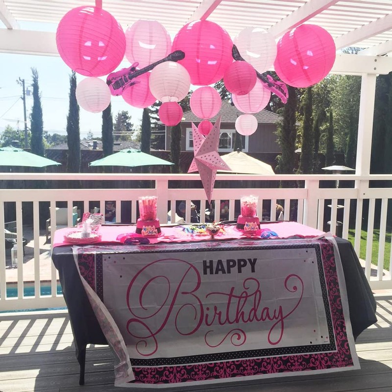 Colourful Paper Lanterns, Pack of 10 Round Paper Lanterns, Paper