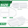 Blushtier 50 Sets 9 oz Reusable Snack Containers with Lids,