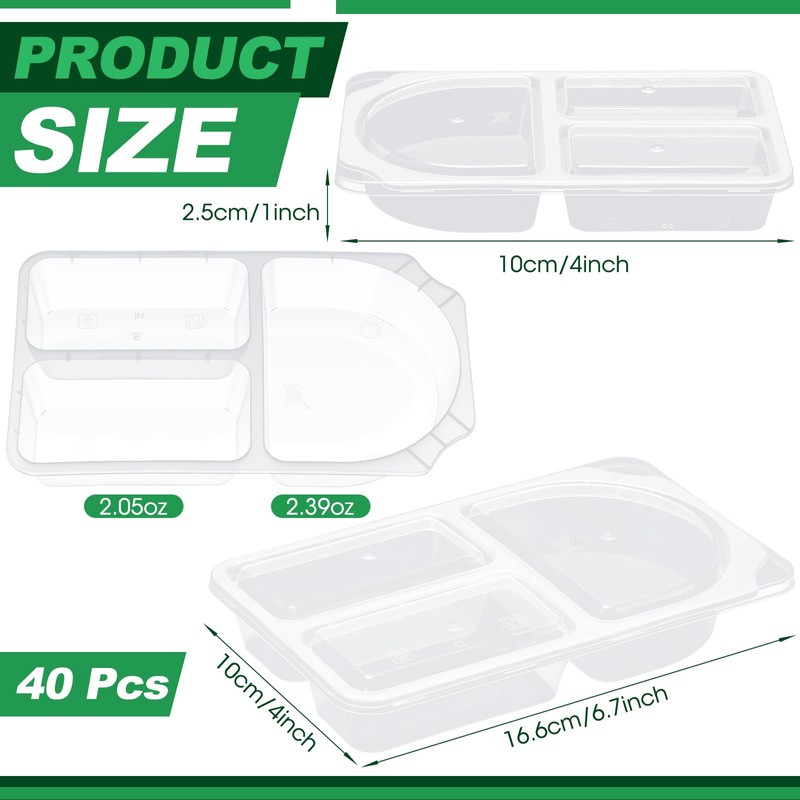 Blushtier 50 Sets 9 oz Reusable Snack Containers with Lids,