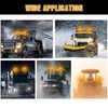 I LITTON 2-in-1 Amber Beacon Lights, 16 Modes, 90 LEDs