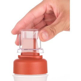 ZNZNANG Ketchup Dispenser Condiment Squeeze Bottles, 2PCS Condiment Porous Squeeze Bottles, Precise scale For Ketchup, BBQ, Sauces, Syrup,- BPA Free(9.5oz/280ml) (5 Holes)