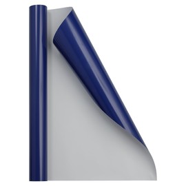 JAM Paper Gift Wrap - Glossy Wrapping Paper - 26.3 Sq Ft (17 in x 18 Ft) - Glossy Royal Blue - Roll Sold Individually
