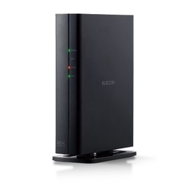 Elecom WRC-X1500GSA-B Wireless LAN WiFi Router, Wi-Fi6, AX1500, 1201+300Mbps, IPv6 (IPoE) Compatible, Wired Giga, Wall Mounted, Security Mounted, 2 Story, Apartment 3LDK, Black