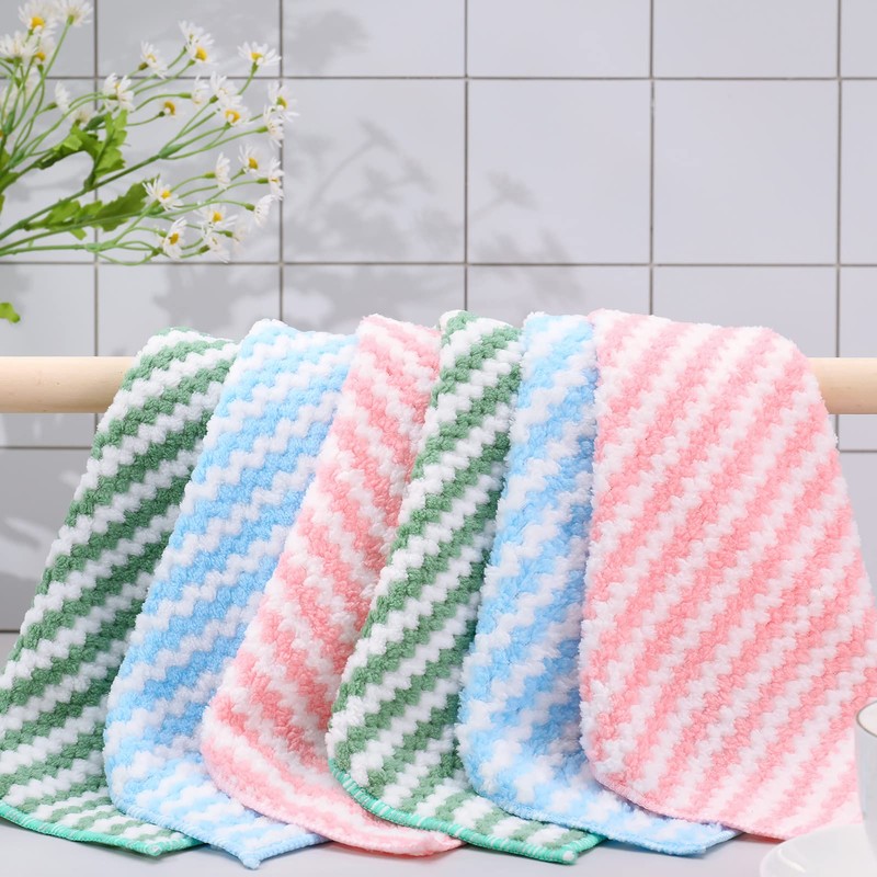 Dacitiery Microfibre Cleaning Cloths, Pack of 9, Super Absorben Reusable