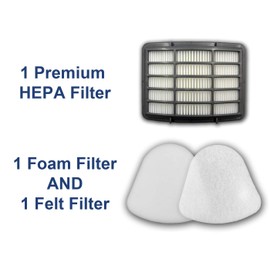 EnviroCare Premium Replacement Vacuum Cleaner Filters made to fit Shark Navigator Lift Away Models. 1 HEPA Filter and 2 Washable Foam and Felt Pre-Filters