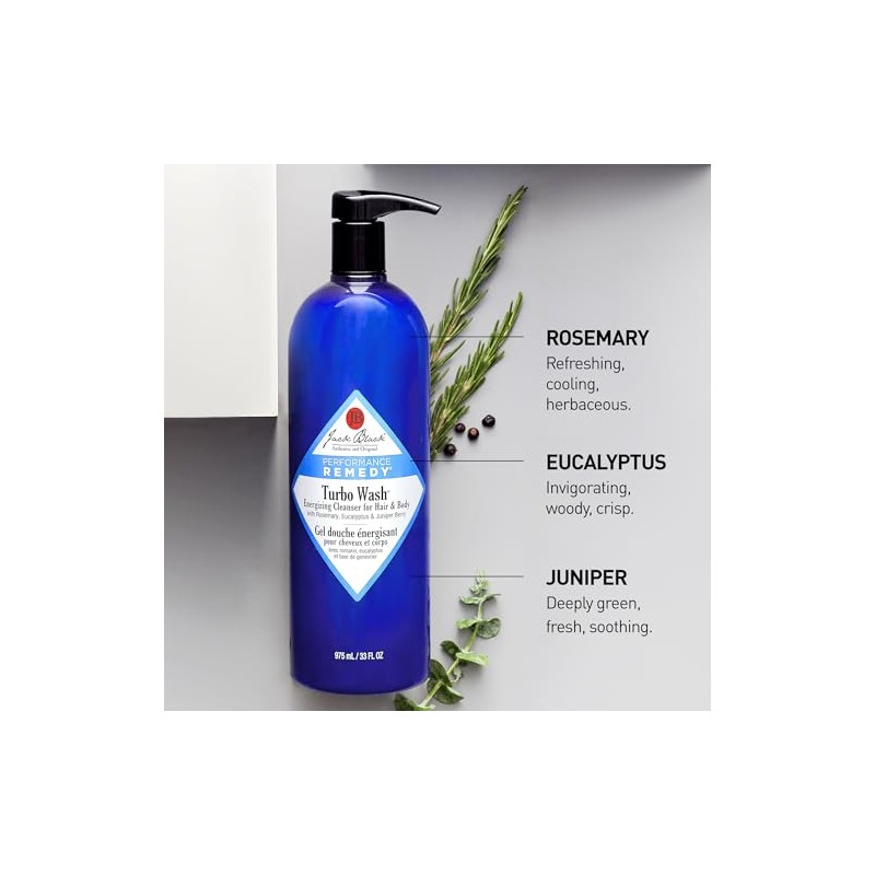 Jack Black Turbo Wash Limpiador Energizante Cuerpo y Cabello 975