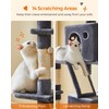 Feandrea Cat Tree, 81.1-Inch Large Cat Tower with 13 Scratching