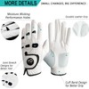 LOVMEAD Men's Golf Gloves for Left Hand with Ball Marker,