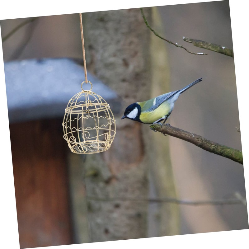 IWOWHERO Hanging Suet Feeder for Wild Birds Bird Feeders for