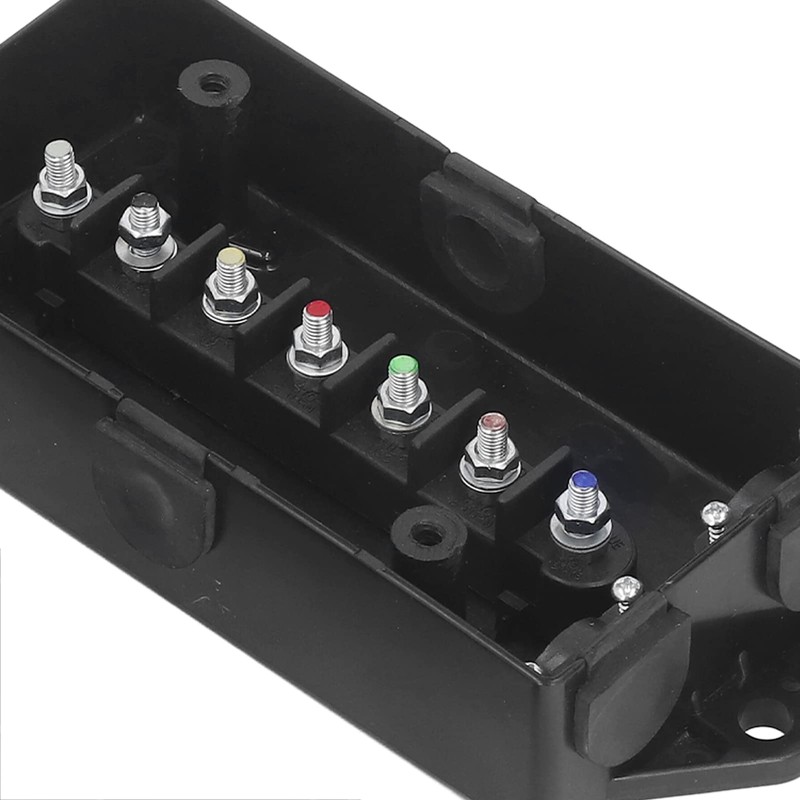 UADME 7 Way Waterproof Trailer Wiring Harness Kit, Electrical Junction
